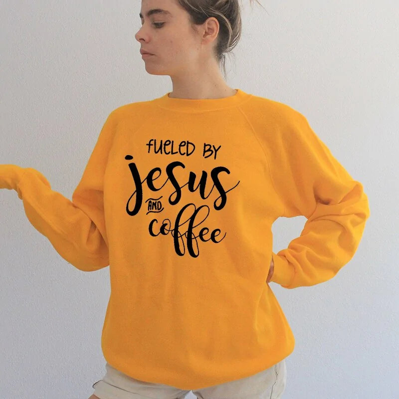 Fueled By Jesus and Coffee Sweatshirt | BeJeweled By Julie