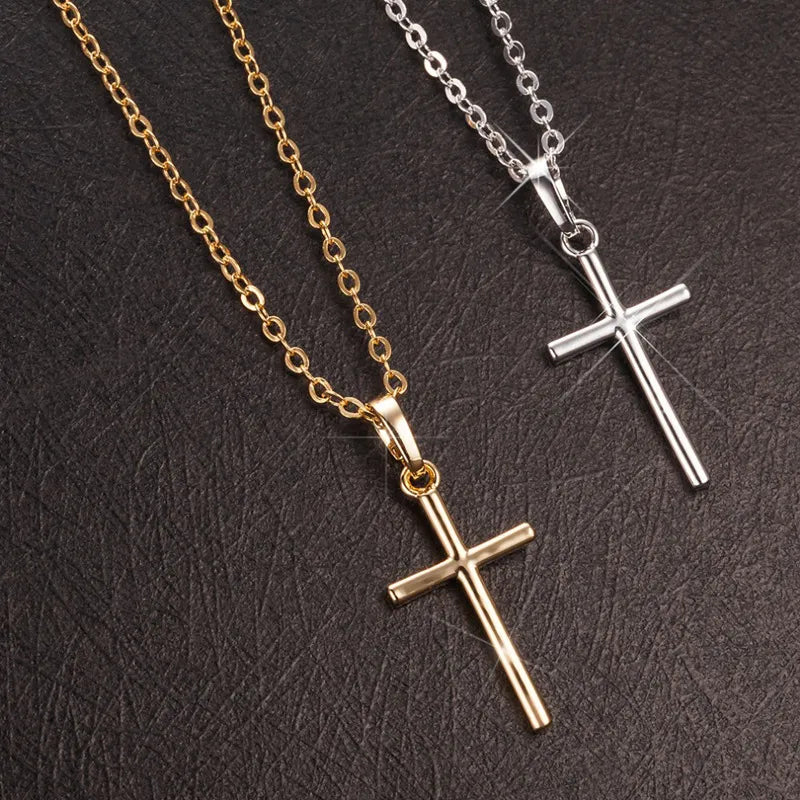 Christian Jesus Cross Necklaces Silver