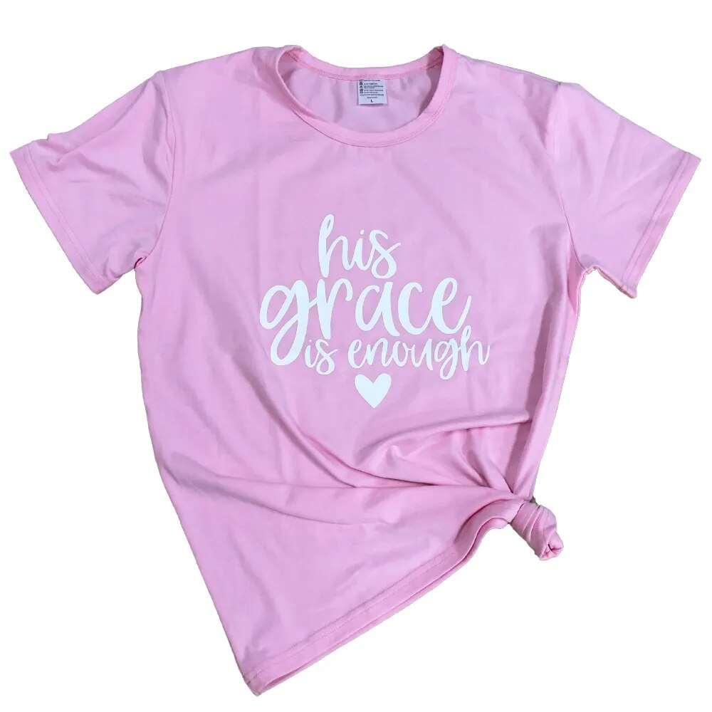 "His Grace is Enough" T-Shirt – "Wear Your Faith" Collection