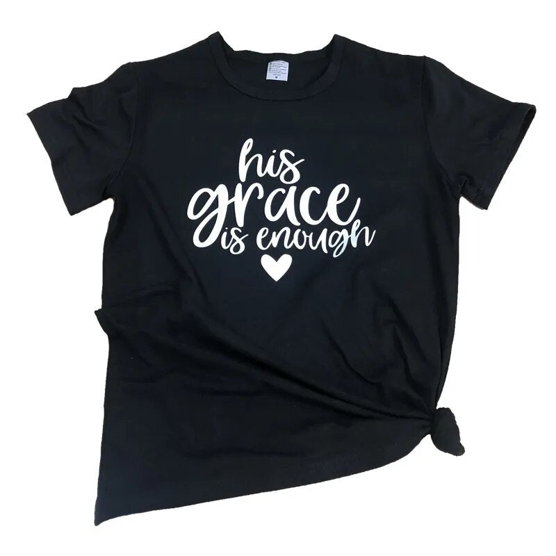 "His Grace is Enough" T-Shirt – "Wear Your Faith" Collection