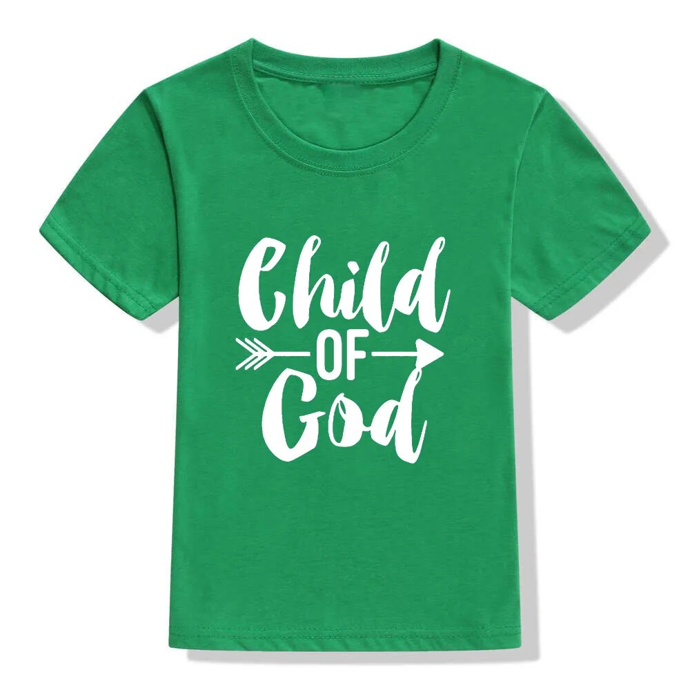 Child of God Toddler Kids Color T-Shirt ~ "Wear Your Faith" Collection