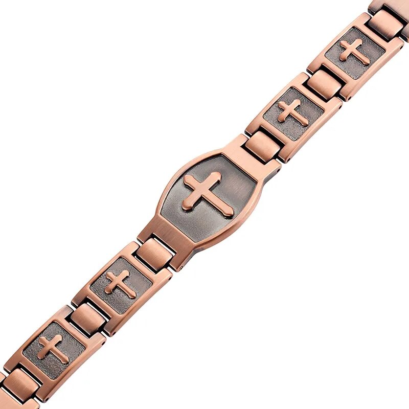 Escalus Cross Pattern Magnetic Bracelet For Men