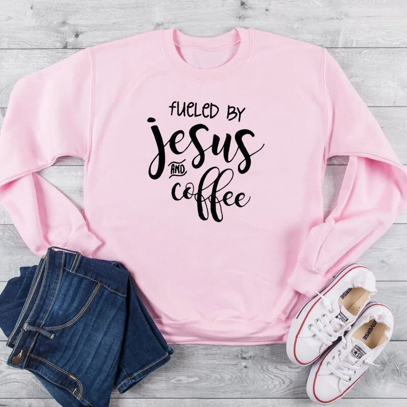 Fueled By Jesus and Coffee Sweatshirt | BeJeweled By Julie