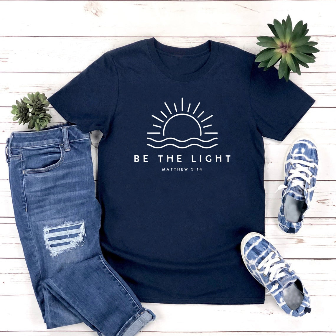 Be The Light T-shirt  ~ Christians Mathew 5:14 ~ "Wear His Word" Collection"