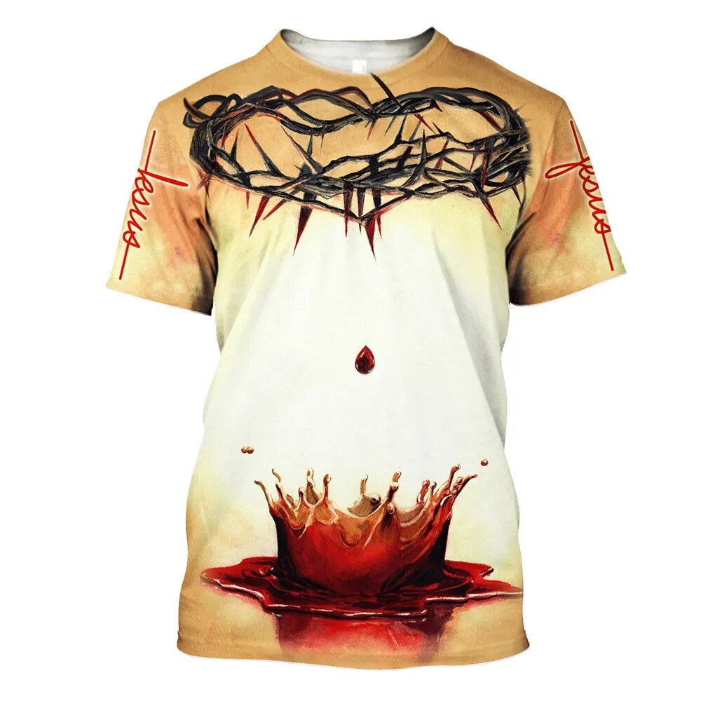 Christian 3D Print Men T-Shirt