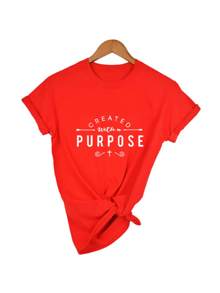 "Created with A Purpose" T-Shirt ~ "Wear Your Faith"