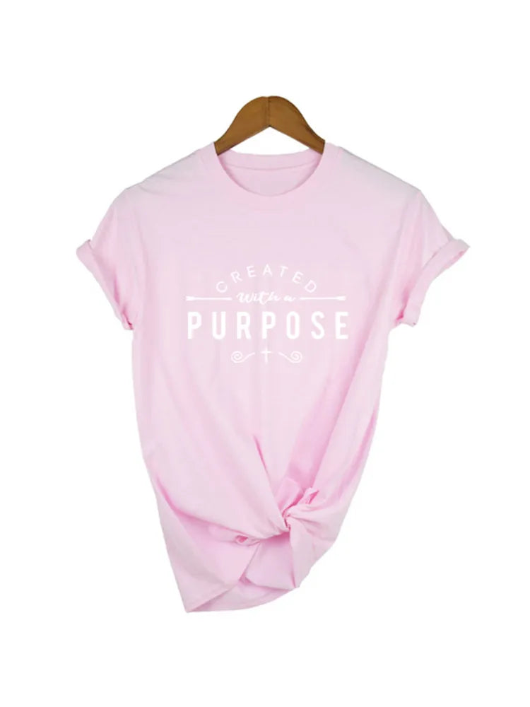 "Created with A Purpose" T-Shirt ~ "Wear Your Faith"