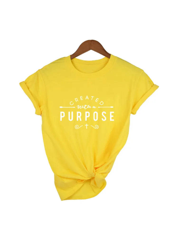 "Created with A Purpose" T-Shirt ~ "Wear Your Faith"