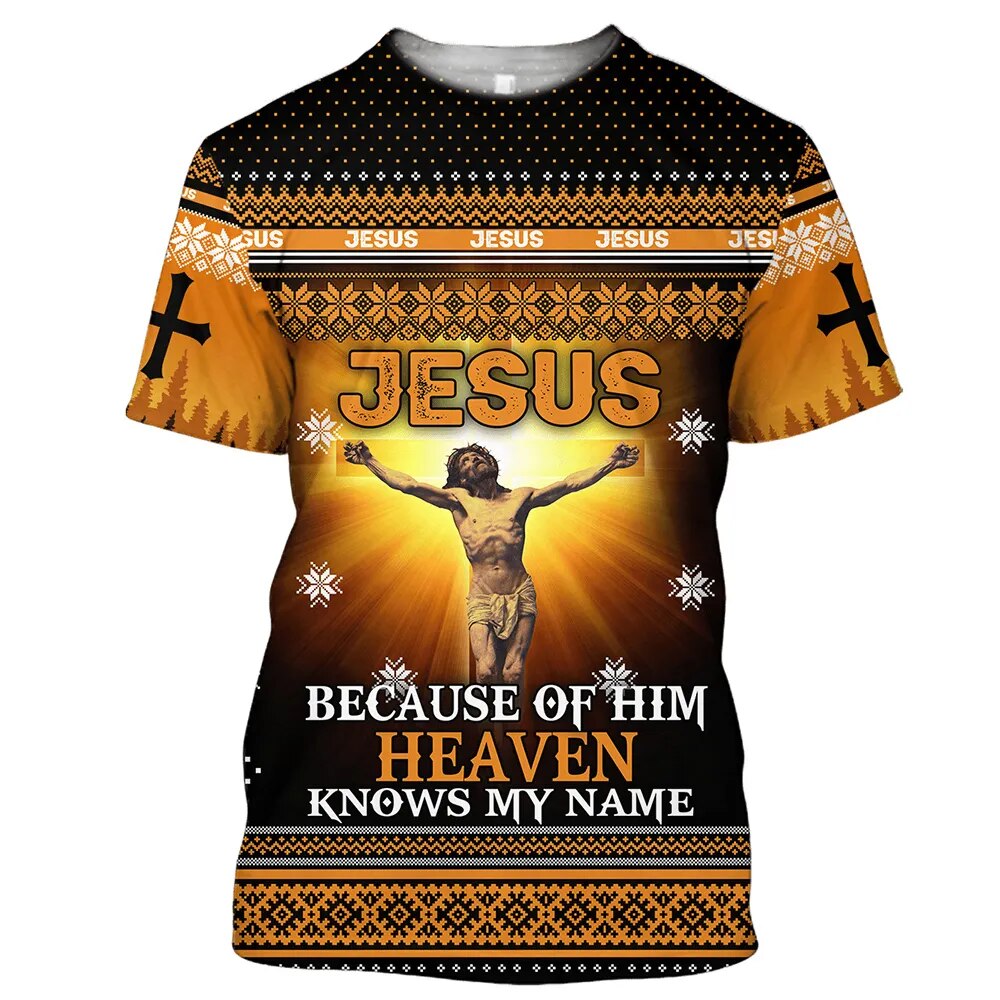 Christian 3D Print Men T-Shirt