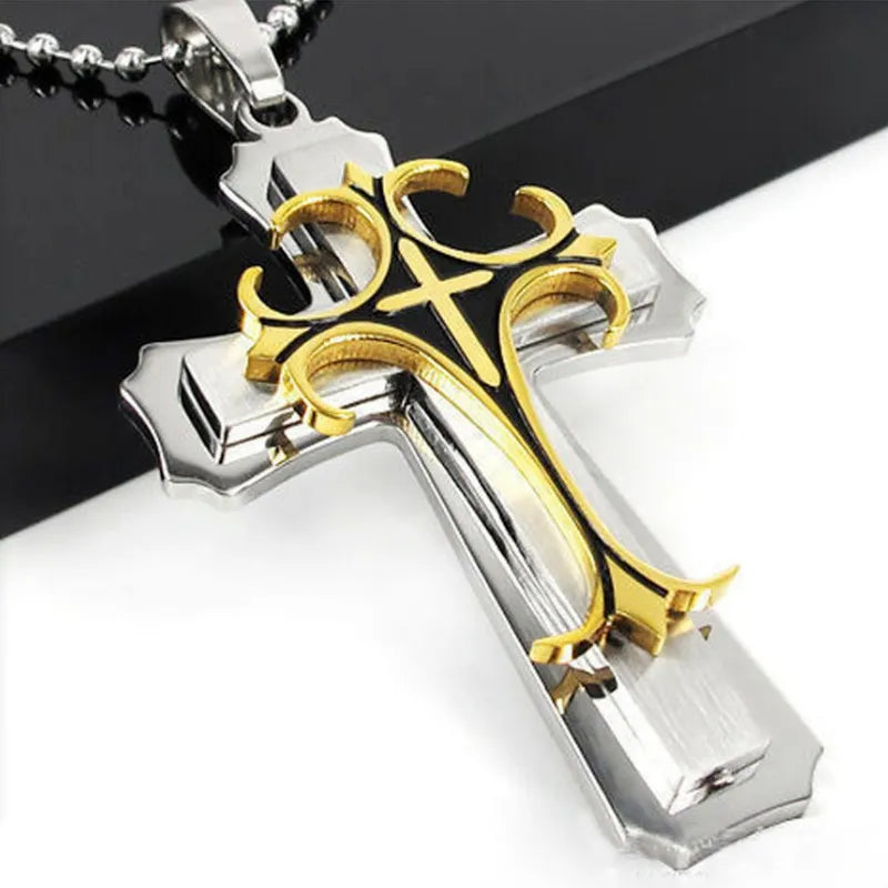 Cross Necklace gold plated