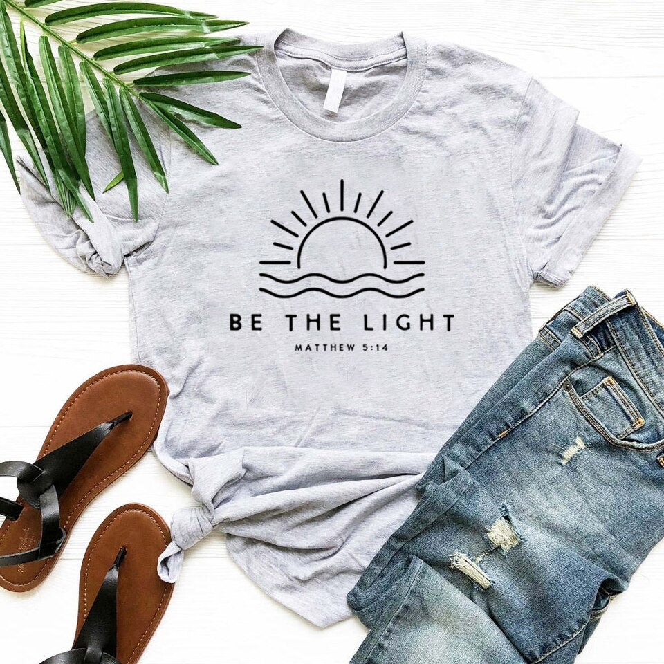 Be The Light T-shirt  ~ Christians Mathew 5:14 ~ "Wear His Word" Collection"