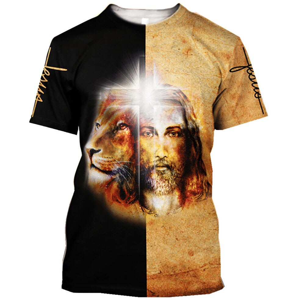 Christian Jesus Men 3D Print T-shirts ~ "Wear Your Faith" Collection