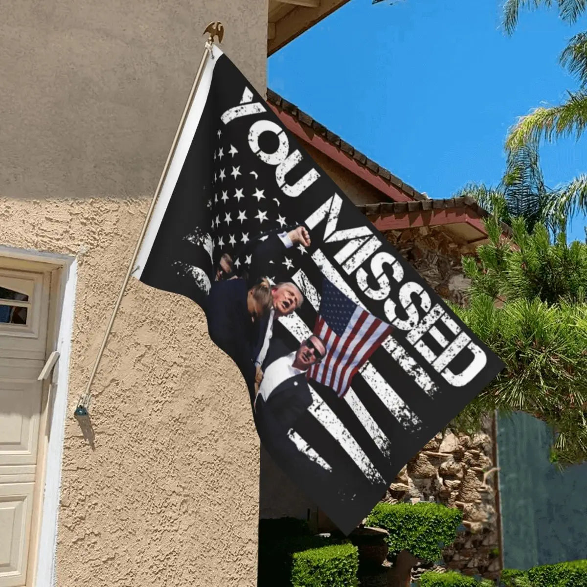 Trump 2024 Flags Banner