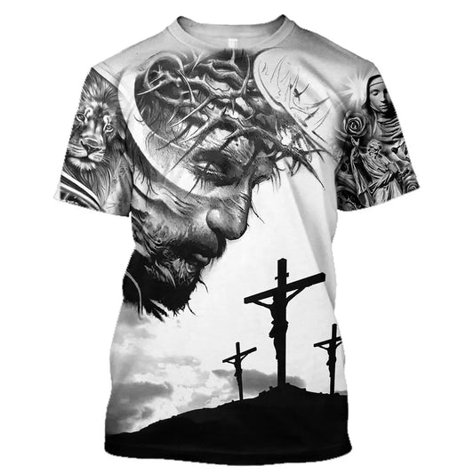 Christian 3D Print Men T-Shirt