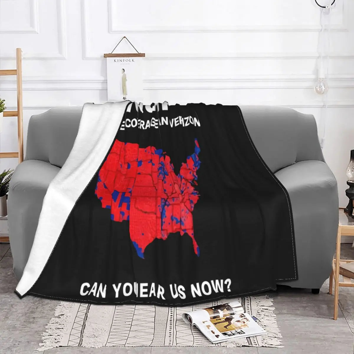 Trump Better Coverage Than Verizon Can You Hear Us ~ Formal Throw Blanket