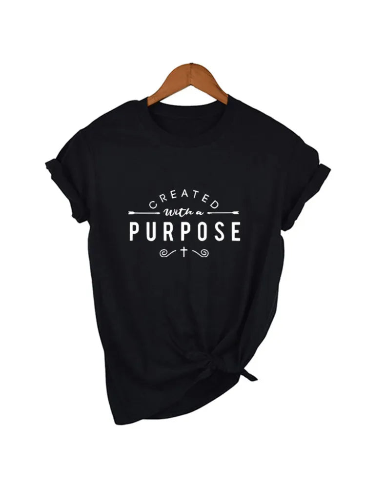 "Created with A Purpose" T-Shirt ~ "Wear Your Faith"