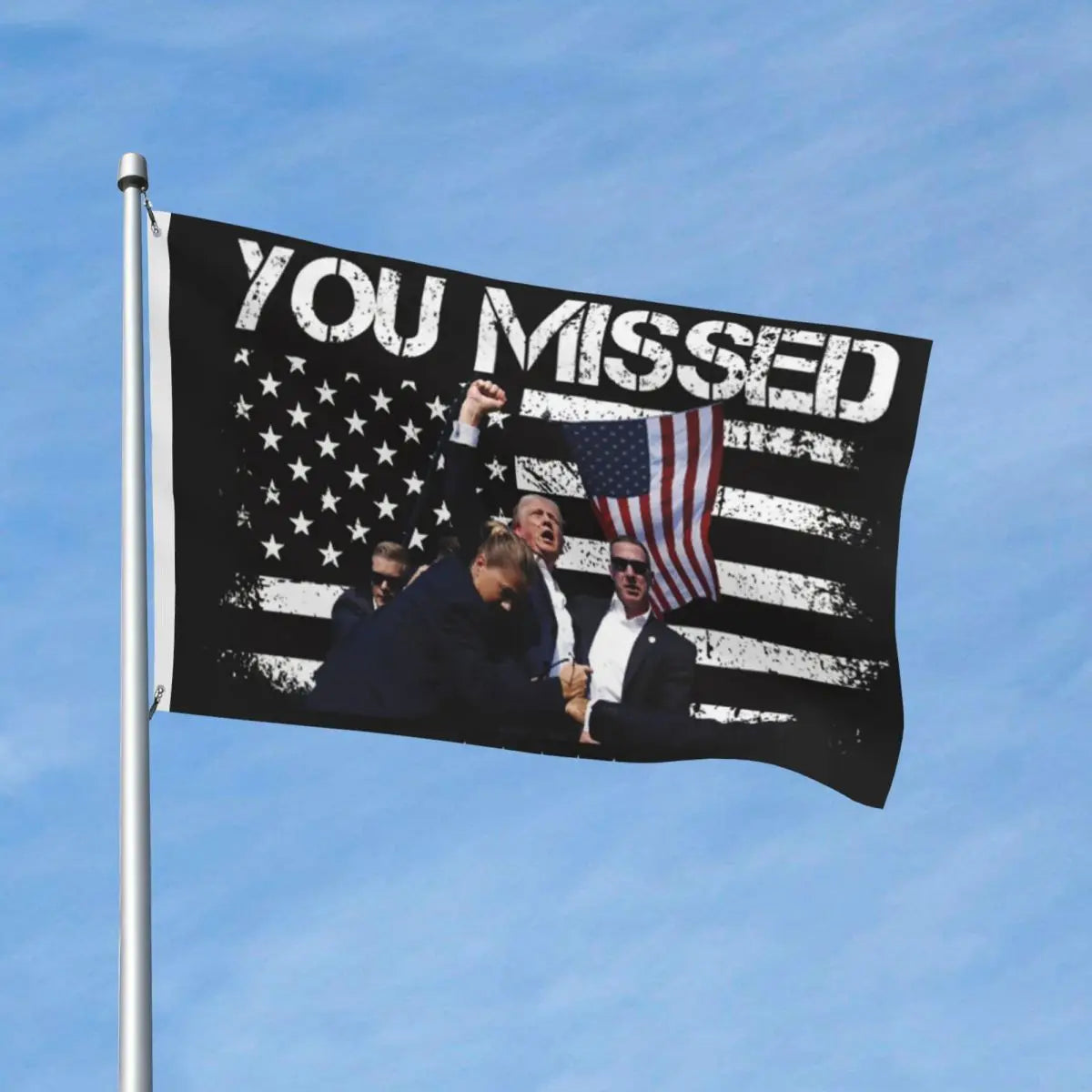 Trump 2024 Flags Banner