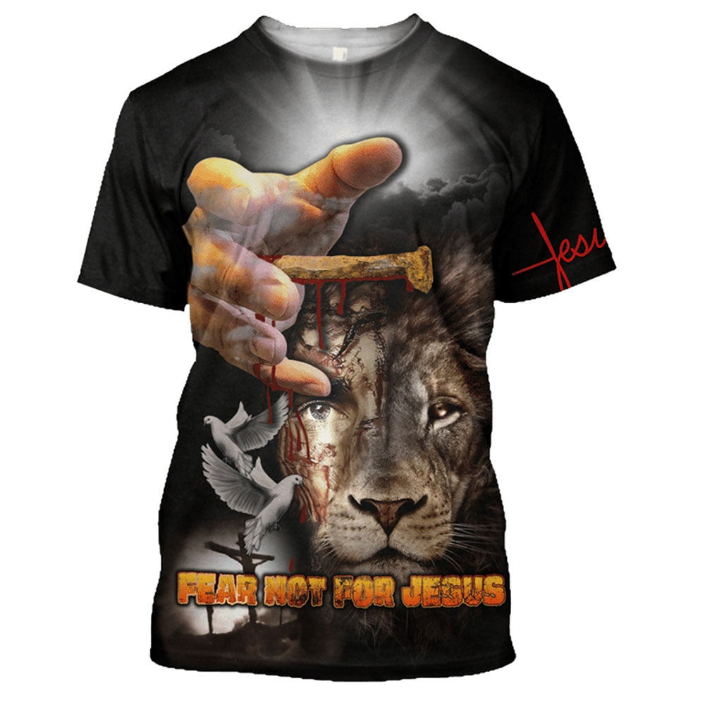 Christian Jesus Men 3D Print T-shirts ~ "Wear Your Faith" Collection