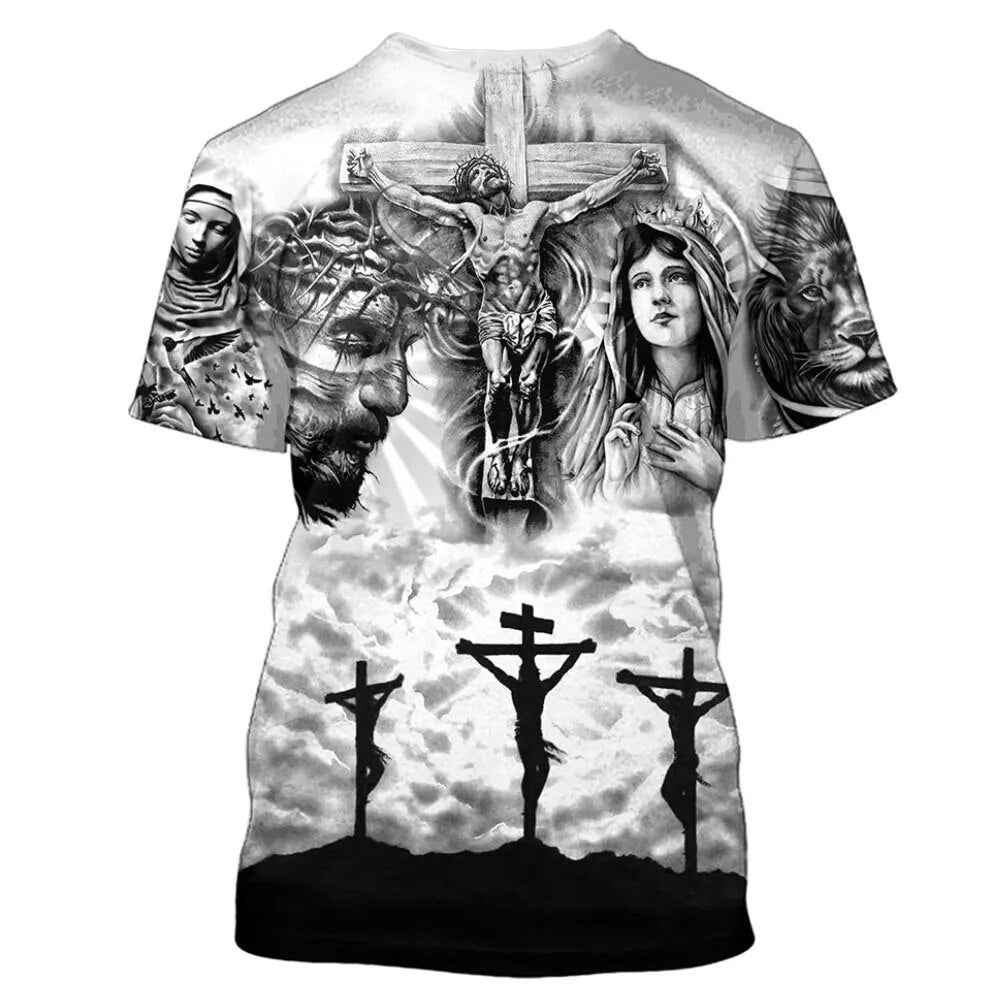 Christian 3D Print Men T-Shirt