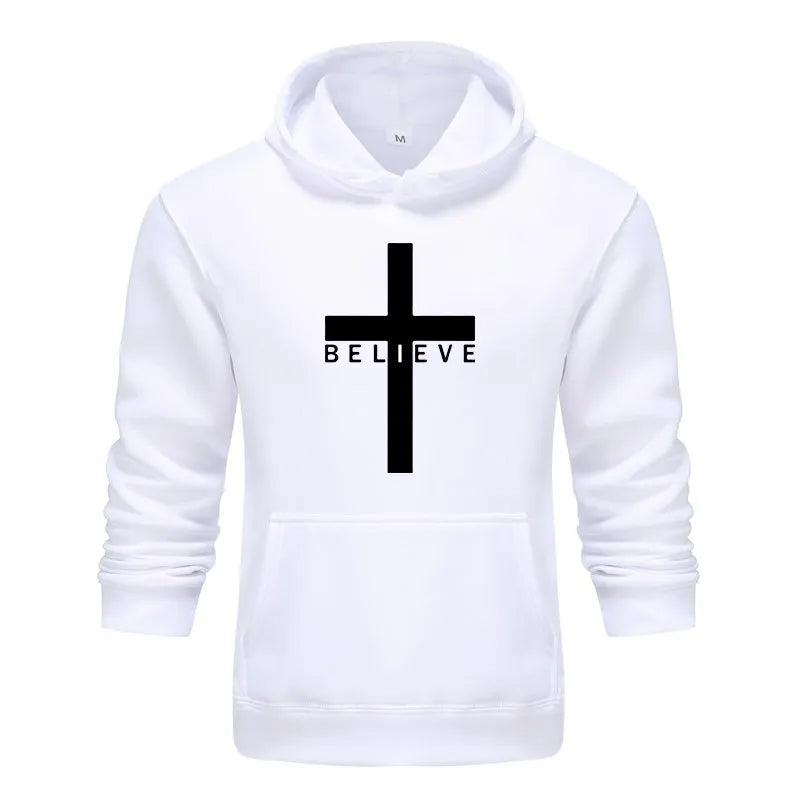 I Believe Jesus Christianity Printed Hoodies Men's ~ "Wear Your Faith" Collection