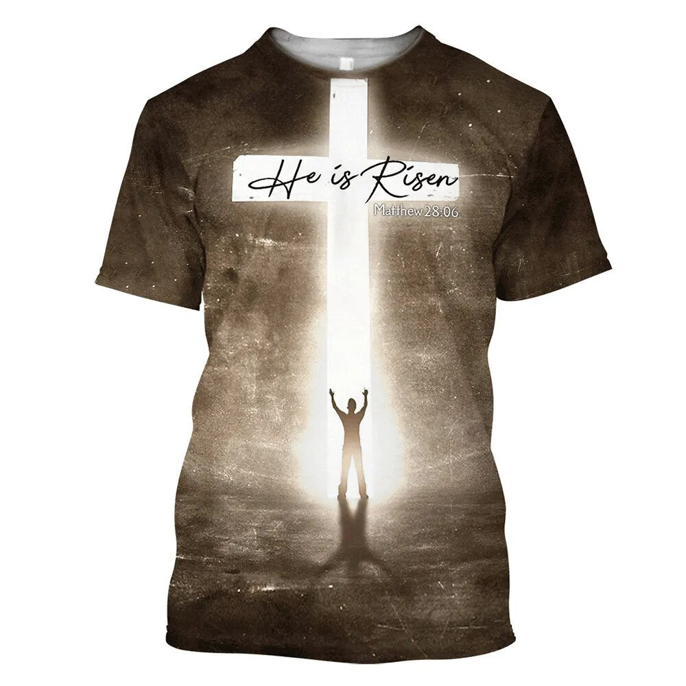 Christian 3D Print Men T-Shirt