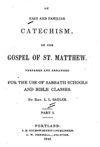 An Easy and Familiar Catechism on the Gospel of St. Matthew ~Digital Download