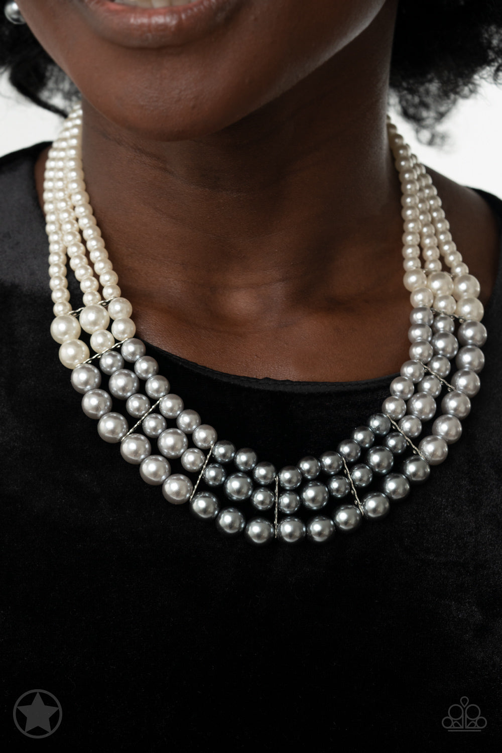 Paparazzi Necklace ♥ Lady In Waiting ♥ Multi-Colored Pearls