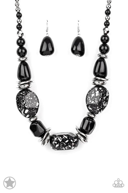 Paparazzi Necklace ♥ In Good Glazes ♥ - Black, Silver