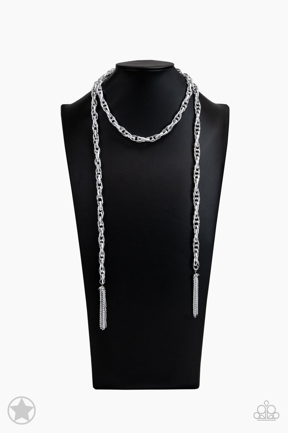 Paparazzi Necklace ♥ SCARFed for Attention ♥ - Silver