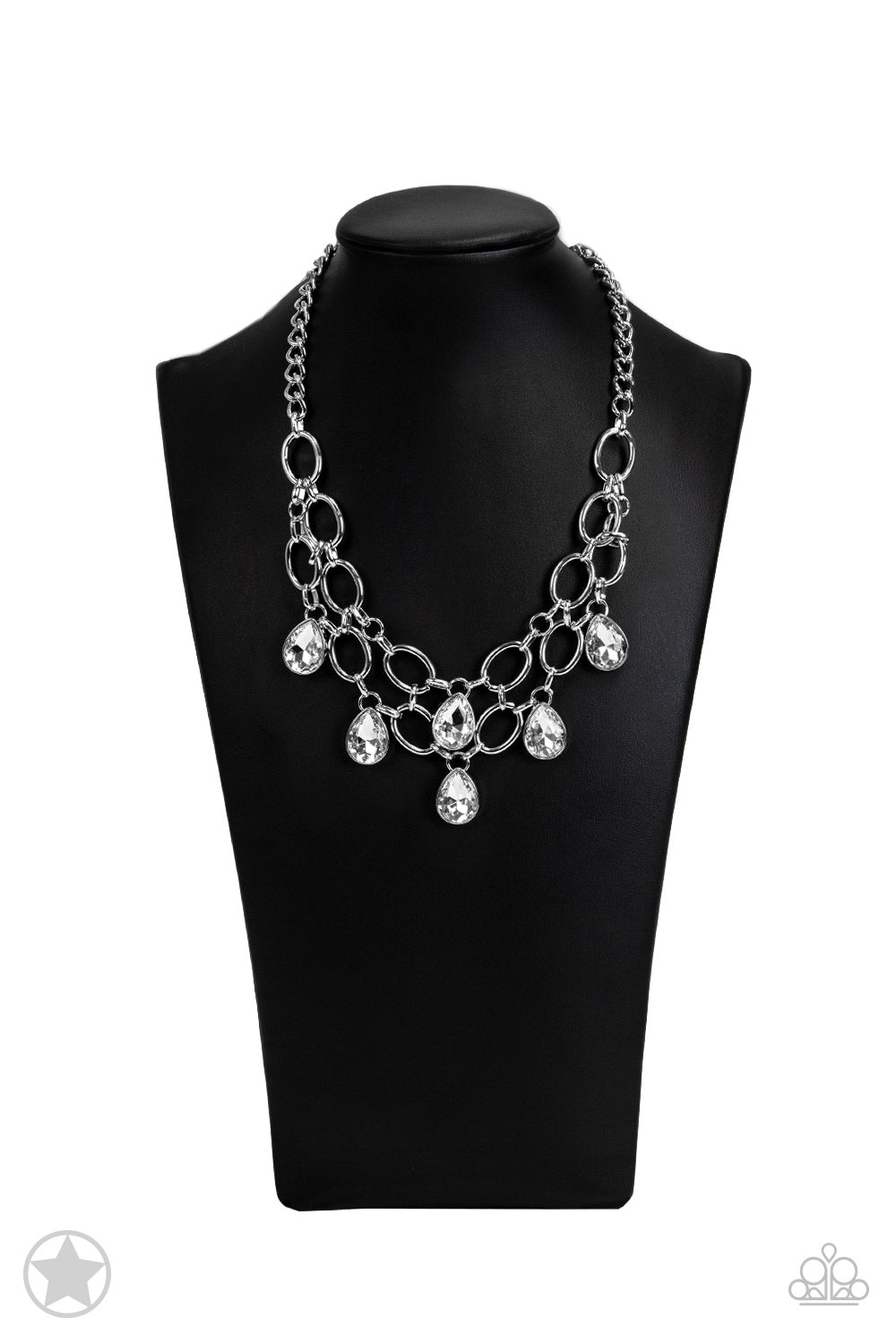 Paparazzi Necklace ♥ Show-Stopping Shimmer ♥- White