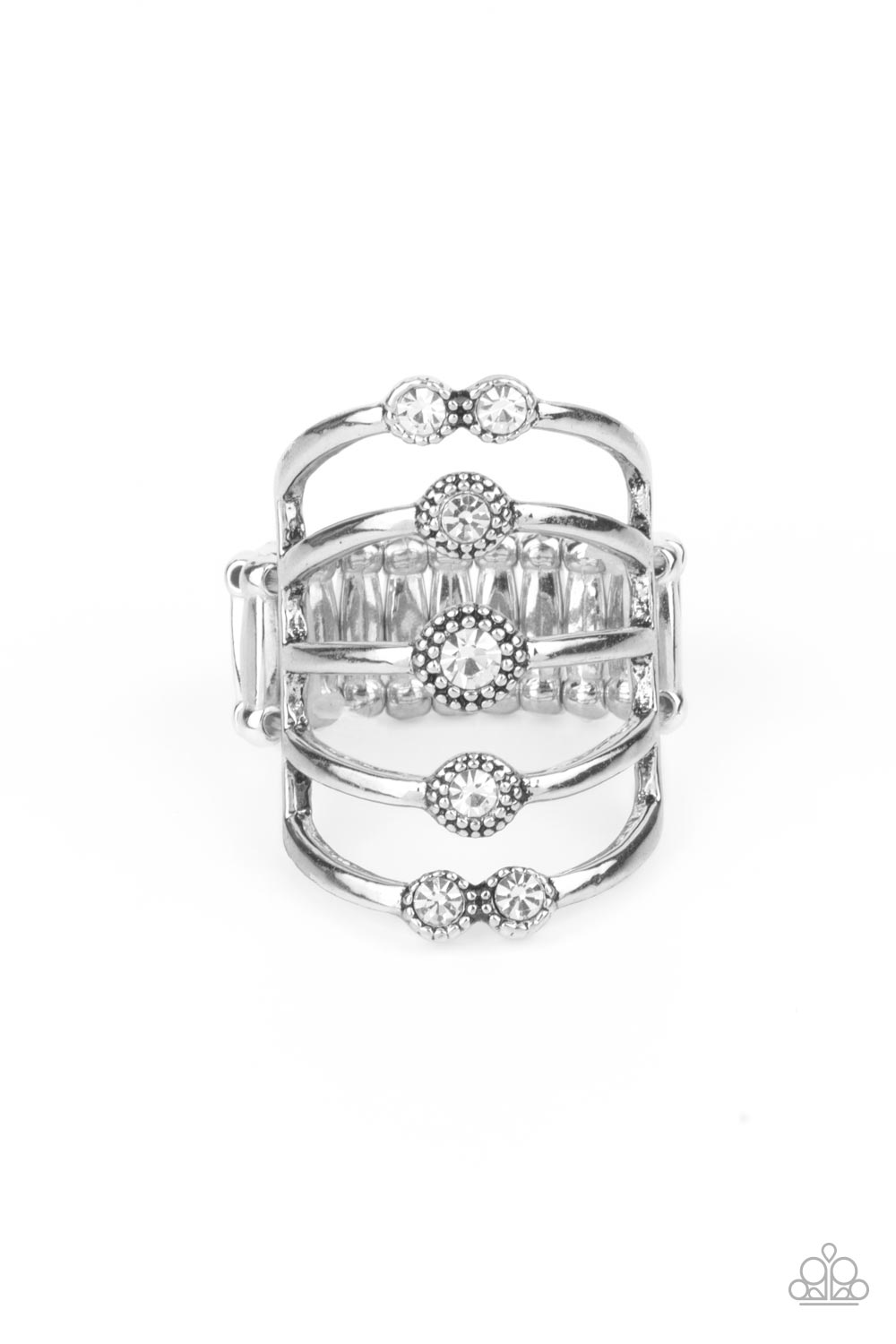 Paparazzi Rings ~ Layer On The Luster - White