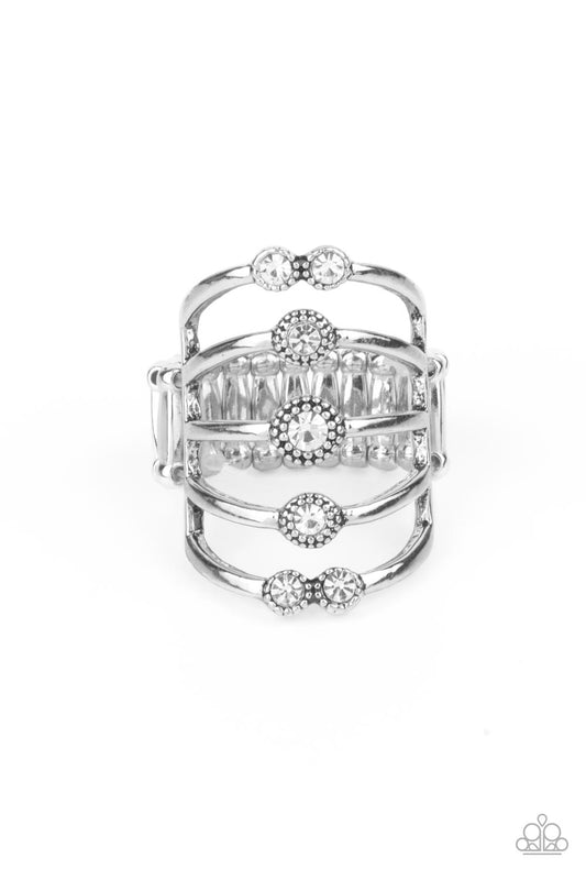 Paparazzi Rings ~ Layer On The Luster - White