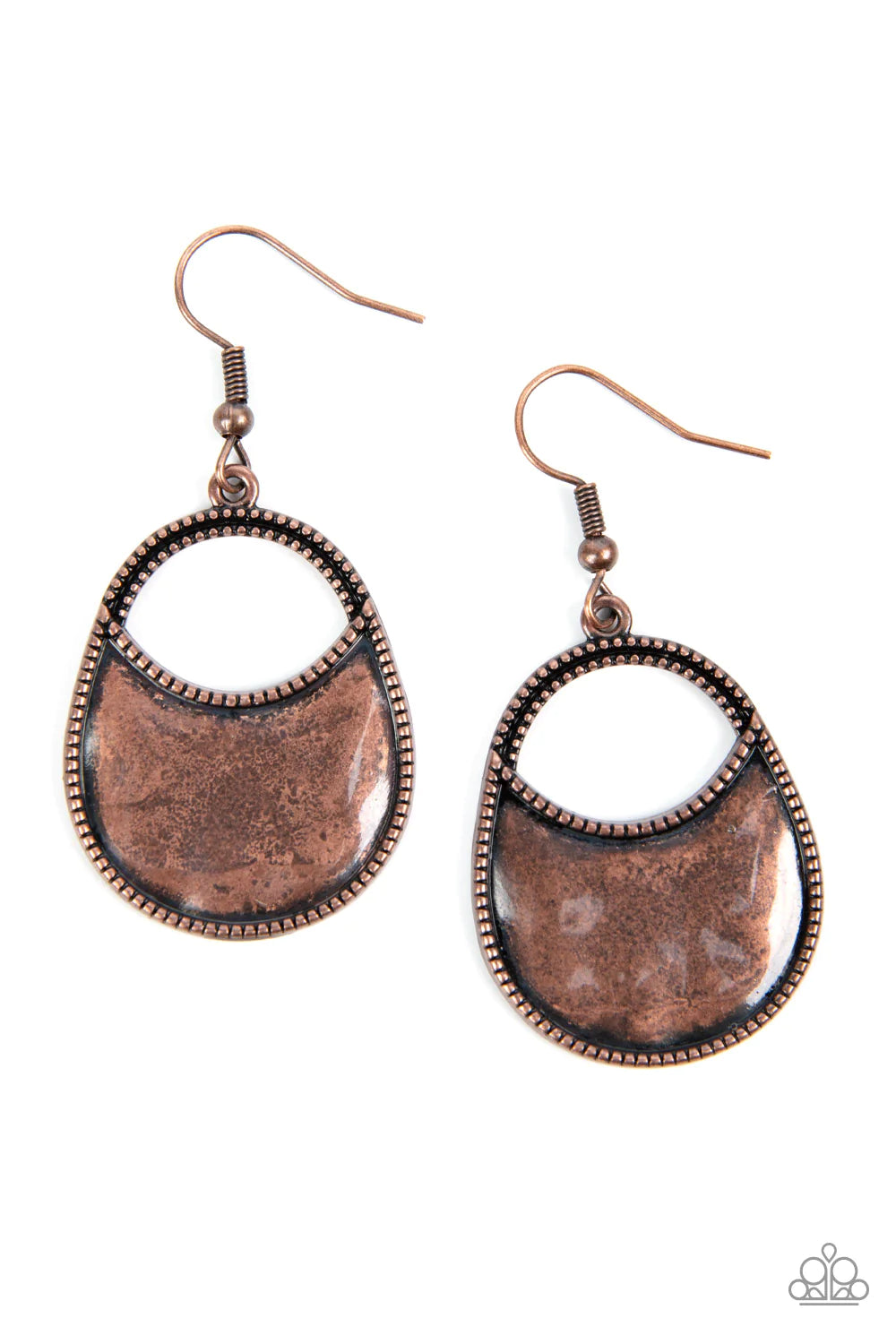 Paparazzi Earrings ~  Rio Rancho Relic - Copper