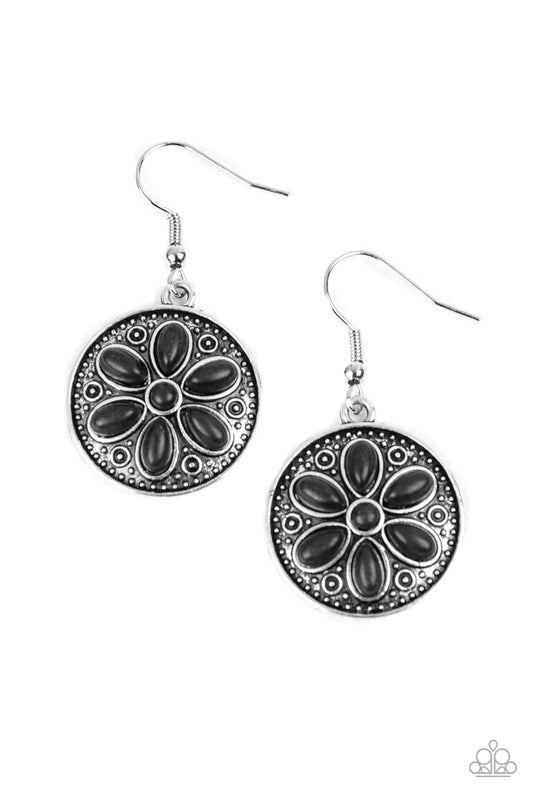 Paparazzi Earrings ~ Saguaro Spring - Black