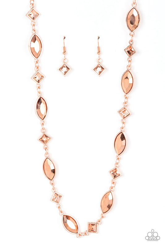 Paparazzi Necklace ~ Prismatic Reinforcements - Copper