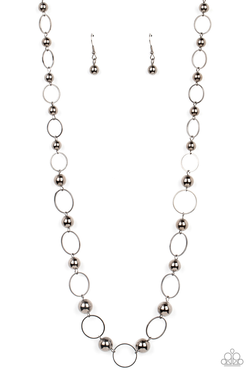 Paparazzi Necklace ~ Metro Milestone - Black