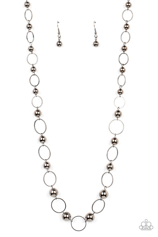 Paparazzi Necklace ~ Metro Milestone - Black