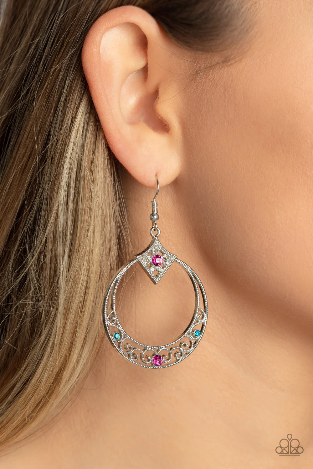 Paparazzi Earrings ~ Royal Resort - Multi