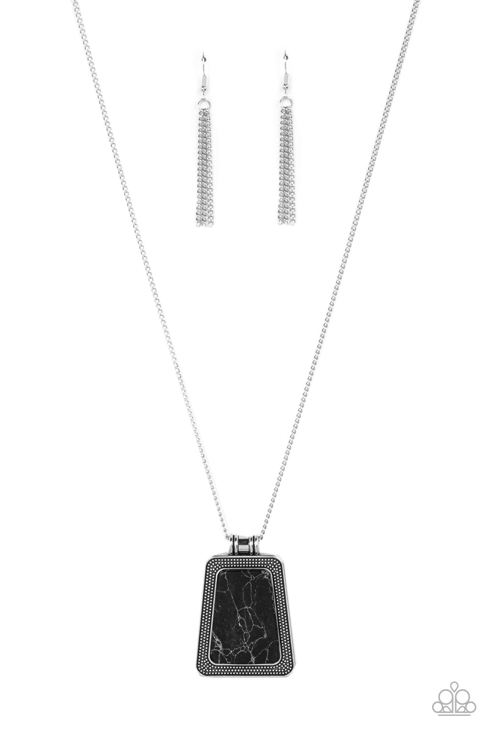 Paparazzi Necklace ~ Private Plateau - Black