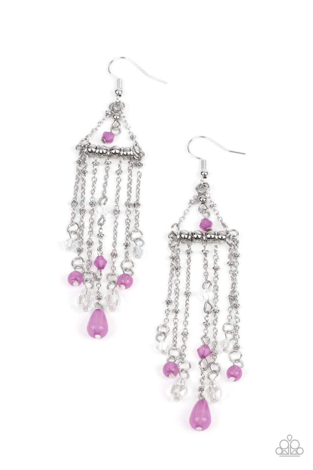 Paparazzi  Earrings ~ Marina Breeze - Purple