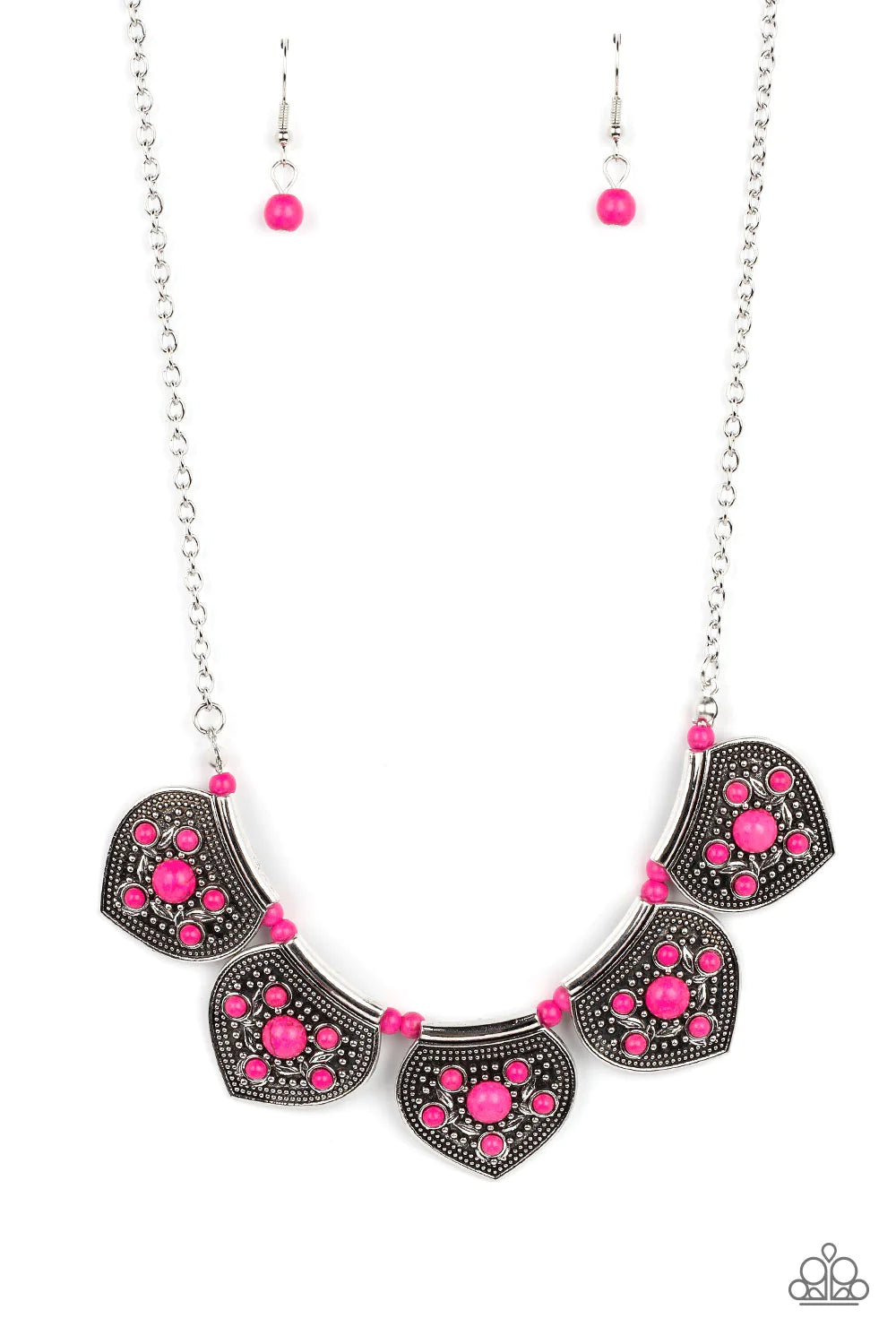 Paparazzi Necklace ~ Badlands Basin - Pink