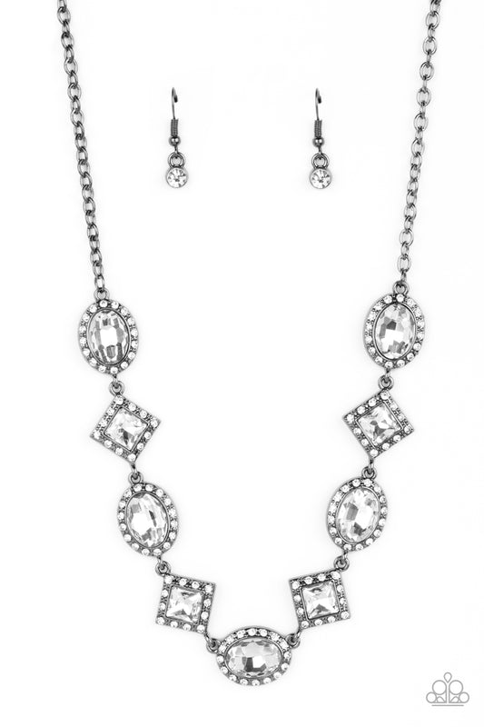 Paparazzi Necklace ~ Diamond of the Season - Black