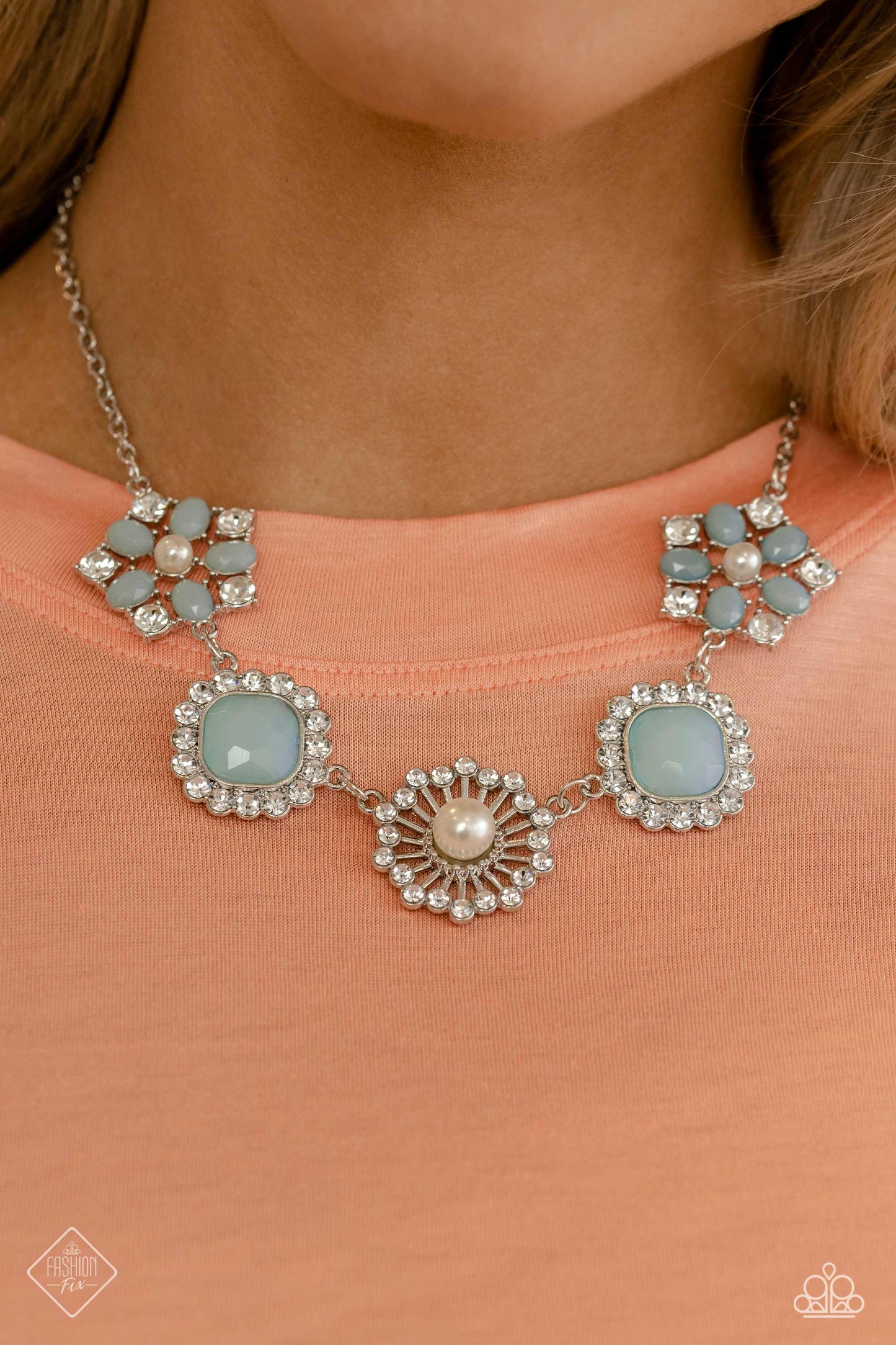 Paparazzi Necklace ~ Glimpses of Malibu - Complete Trend Blend- Blue