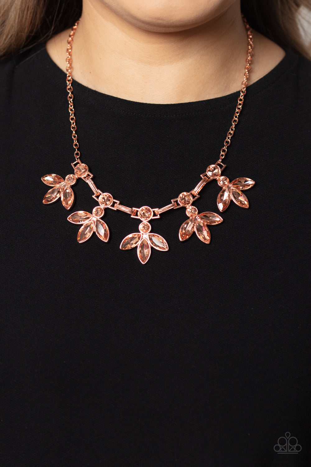 Paparazzi Necklace ~ Dauntlessly Debonair - Copper