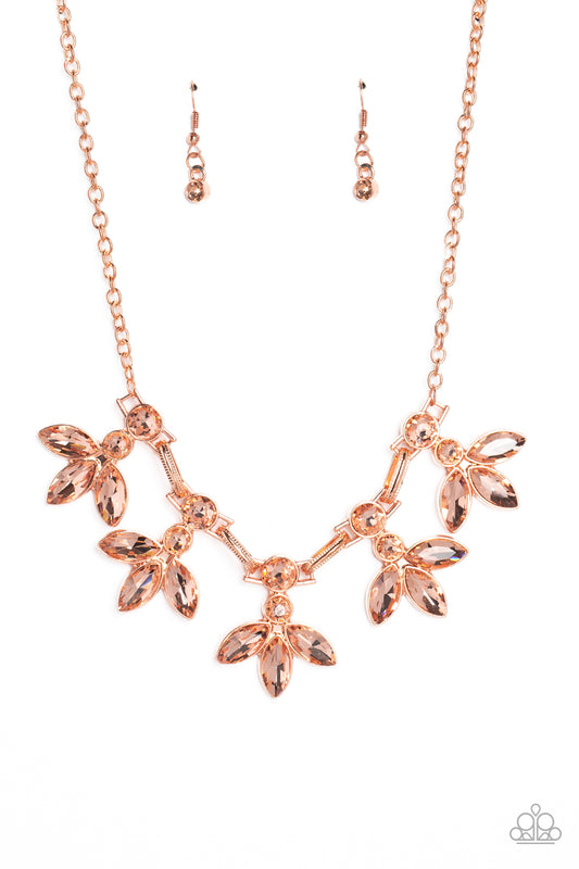 Paparazzi Necklace ~ Dauntlessly Debonair - Copper