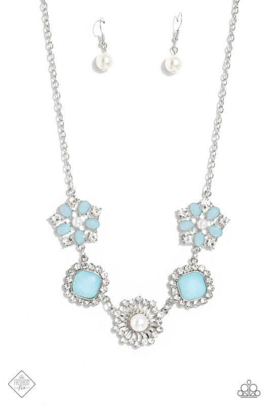 Paparazzi Necklace ~ Flower Crown - Blue