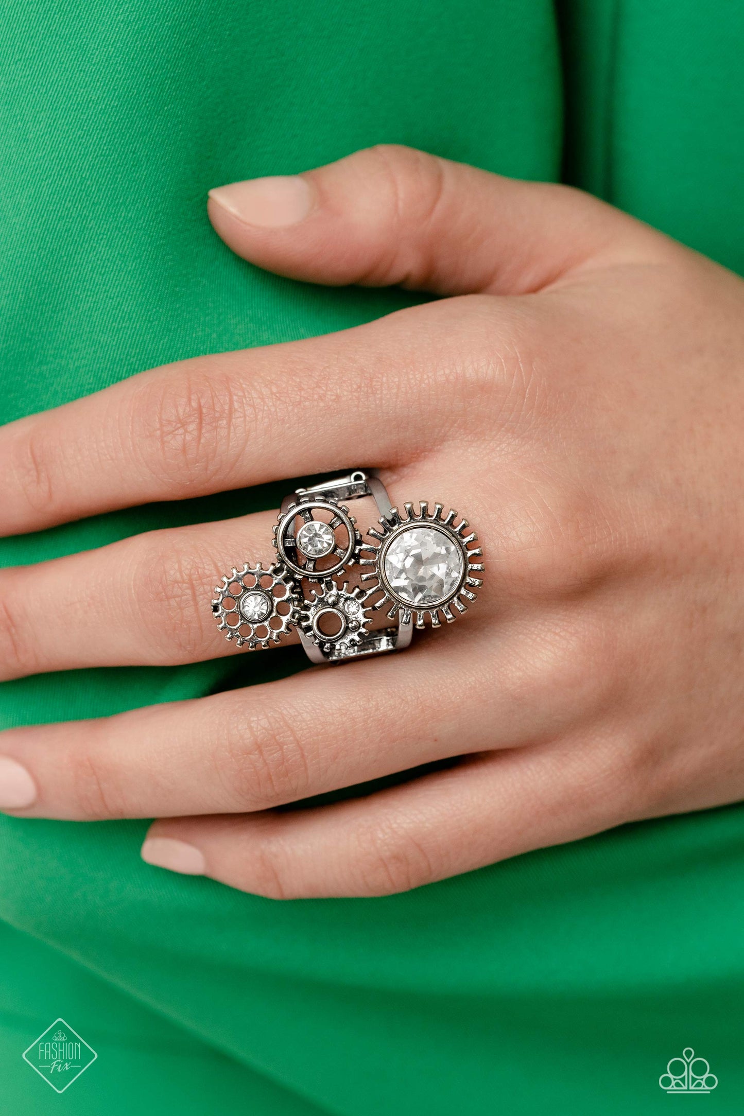 Paparazzi Ring ~Blowing Off STEAMPUNK - White