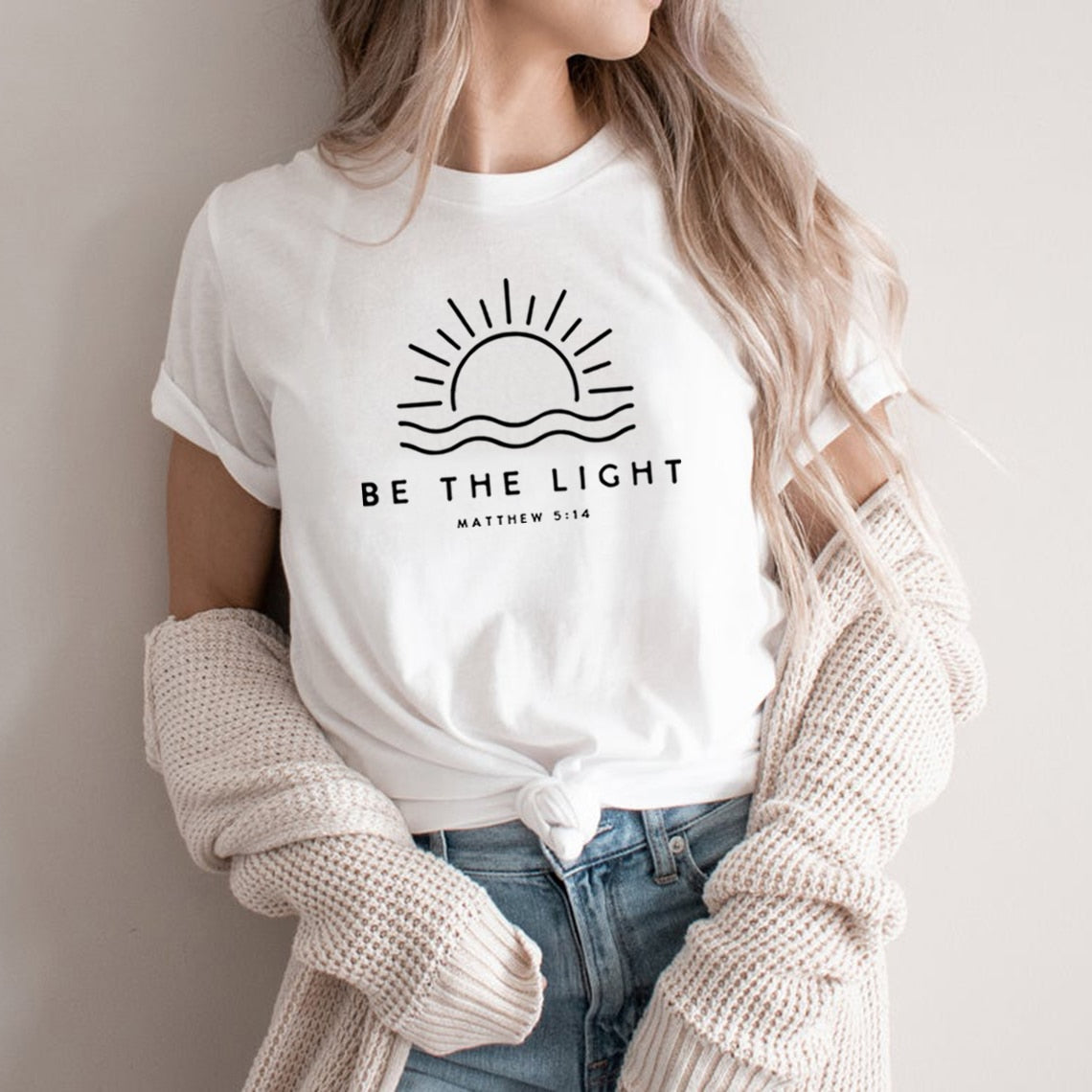 Be The Light T-shirt  ~ Christians Mathew 5:14 ~ "Wear His Word" Collection"