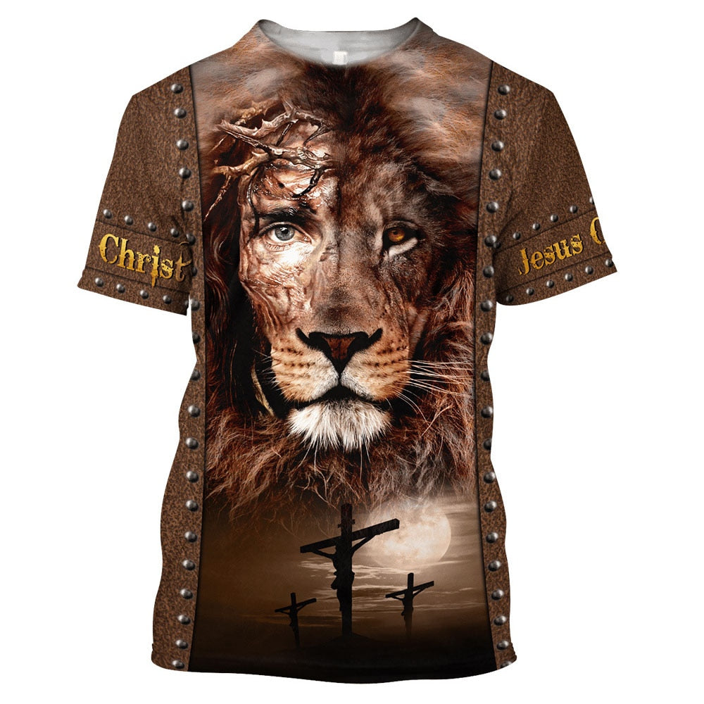 Christian Jesus Men 3D Print T-shirts ~ "Wear Your Faith" Collection