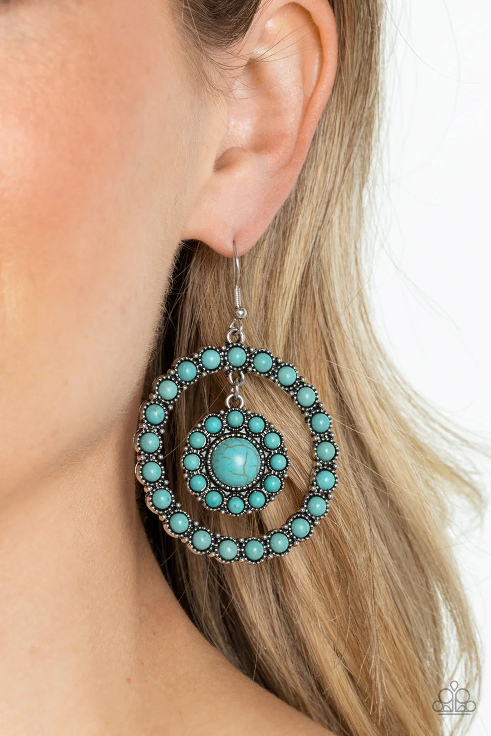 Paparazzi Earrings ~Saguaro Sanctuary - Blue